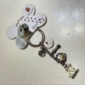 Bichon frise Keychain  